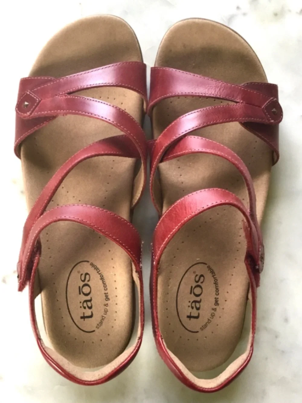 TAOS. - Big Time Sandal - RED - Size 9 - Picture 5 of 9